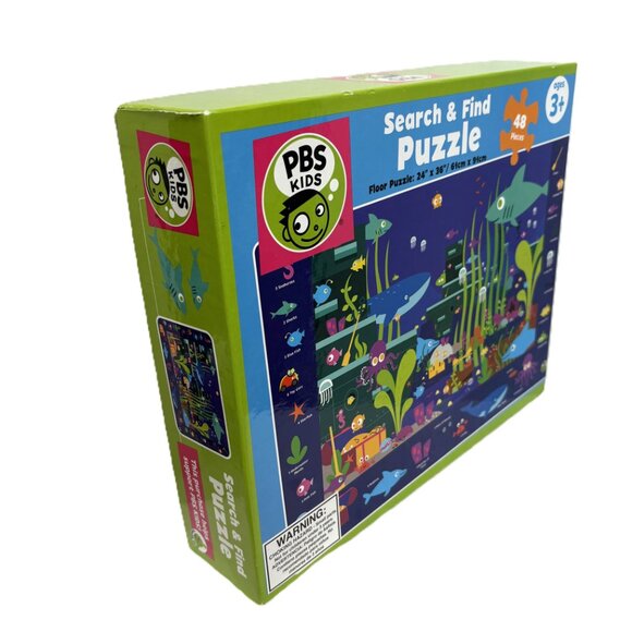 PBS Search & Find Ocean Fish 48 pc Puzzle EUC - Picture 3 of 11
